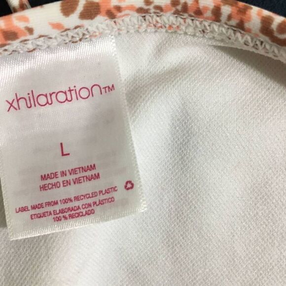 Xhilaration Pink Floral Two Piece Swimset Size Large - Picture 5 of 6